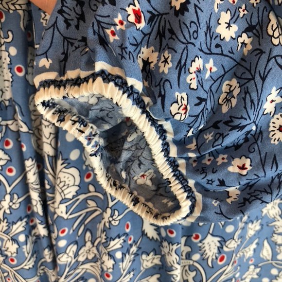 R. Vivomos Maxi Dress with blue Ditzy Floral Motif - Picture 7 of 8